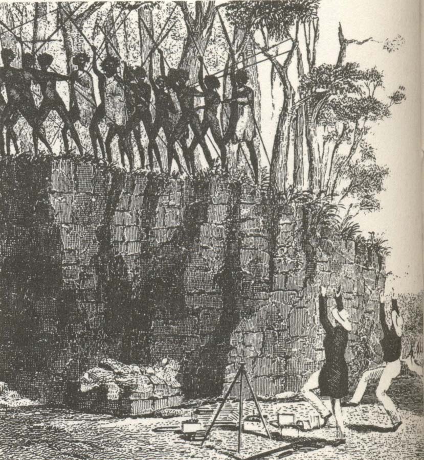 tva officerare fran  orlogsfartyget beagle tvingas att dansa for att radda sina liv vid en land stigning pa australiens nordkust 1837-43.